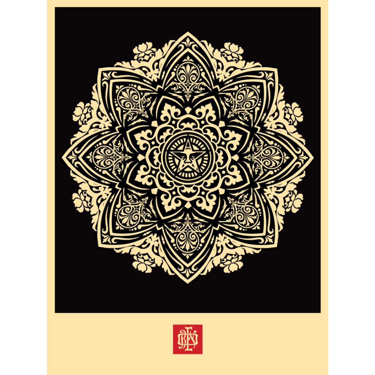 Manadala Ornament 1 - Black