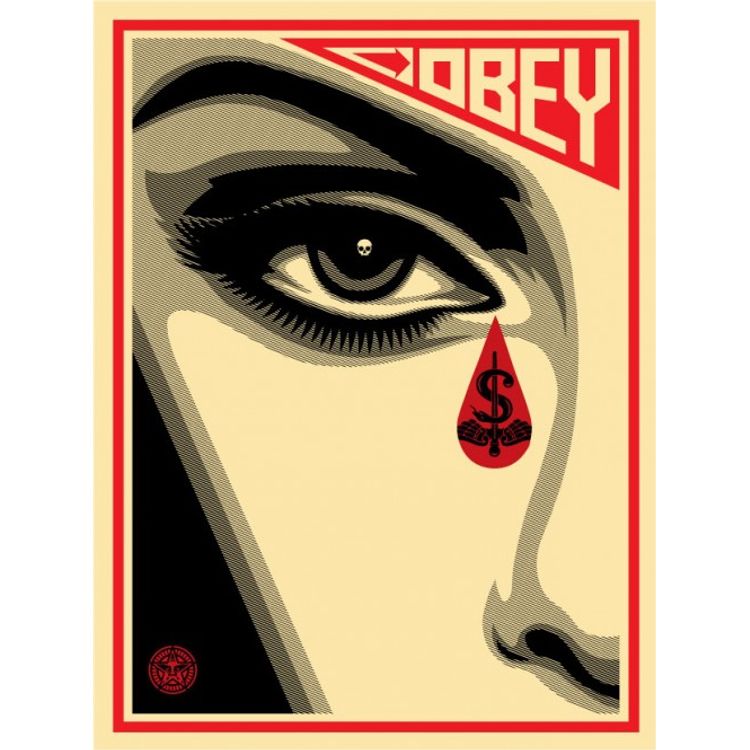 Eye Alert - Cream by Obey Giant (Shepard Fairey)