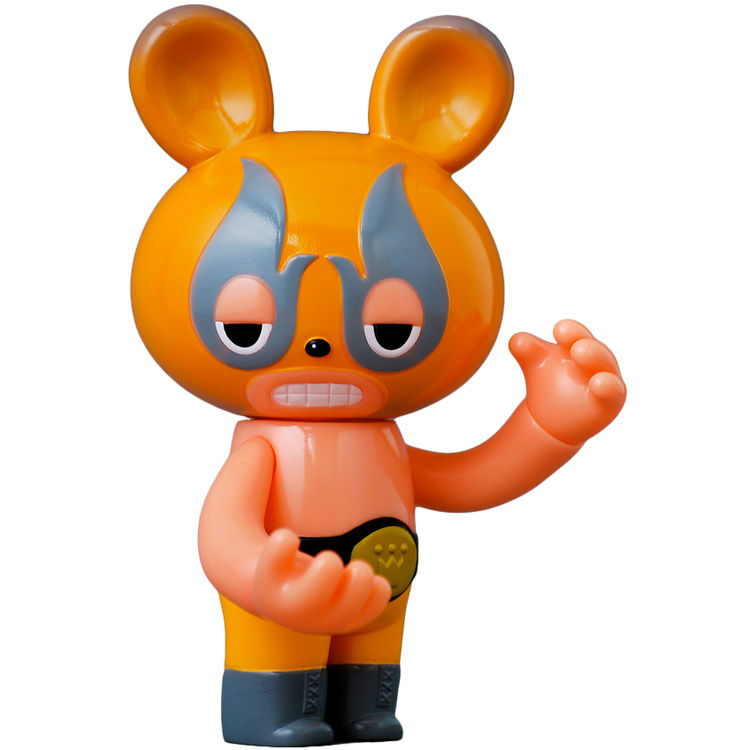 Lucha Bear - Orange by Itokin Park