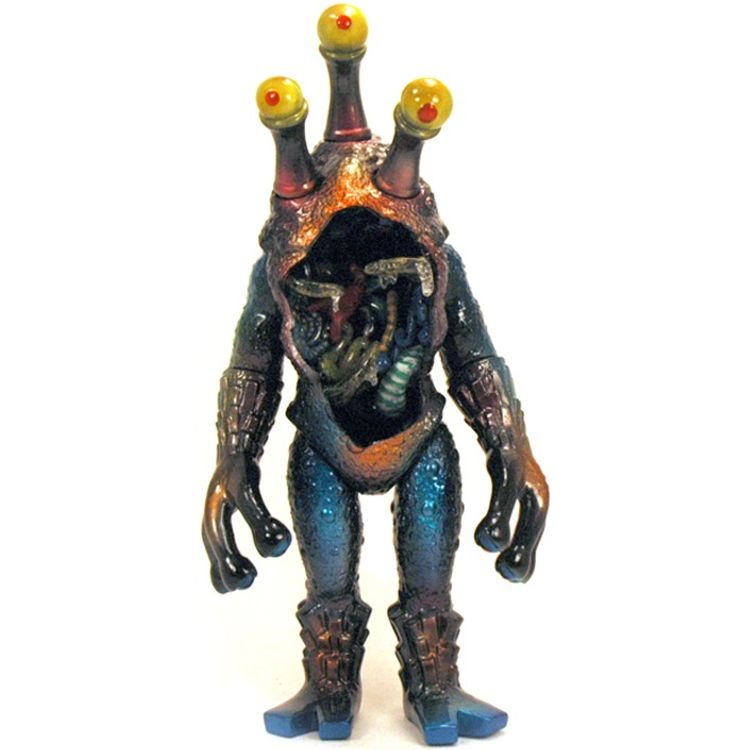 Gold and Blue with Guts and Red Eyes by Mark Nagata
