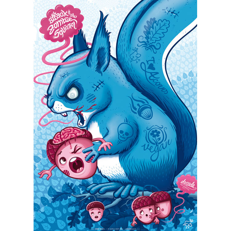 Zombie Squirrel by Andreas Krapf