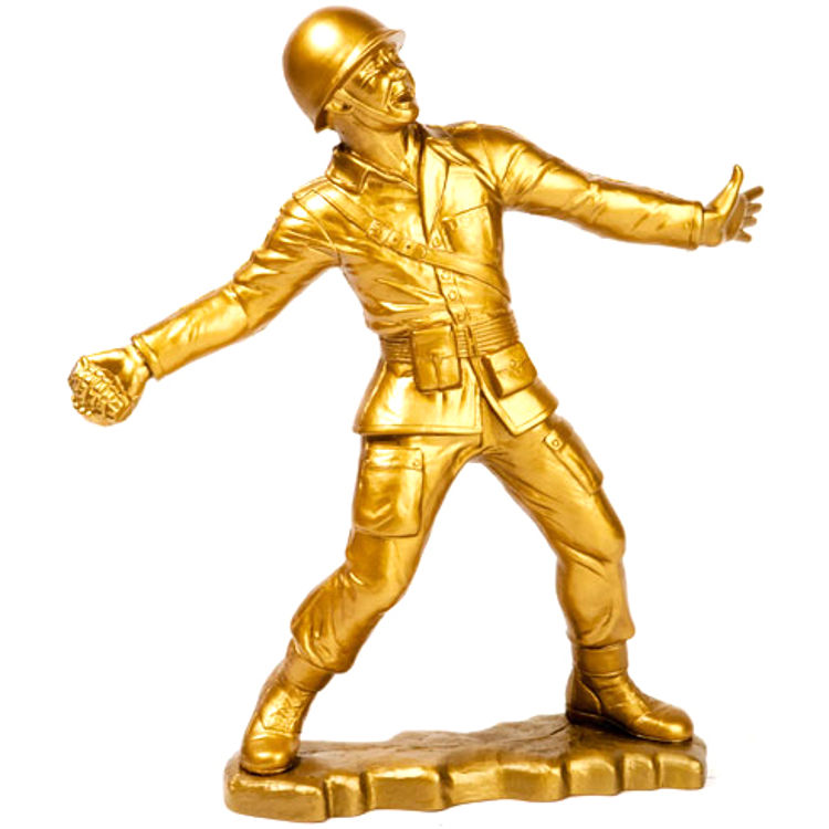 Big Army Man - Gold by Frank Kozik