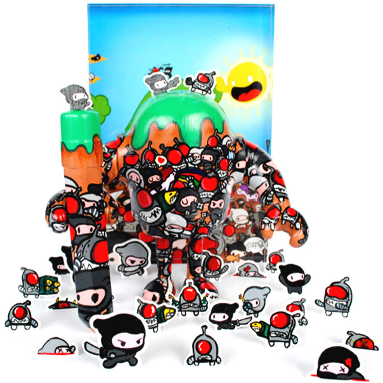 Ninjas Versus Robots by PodgyPanda
