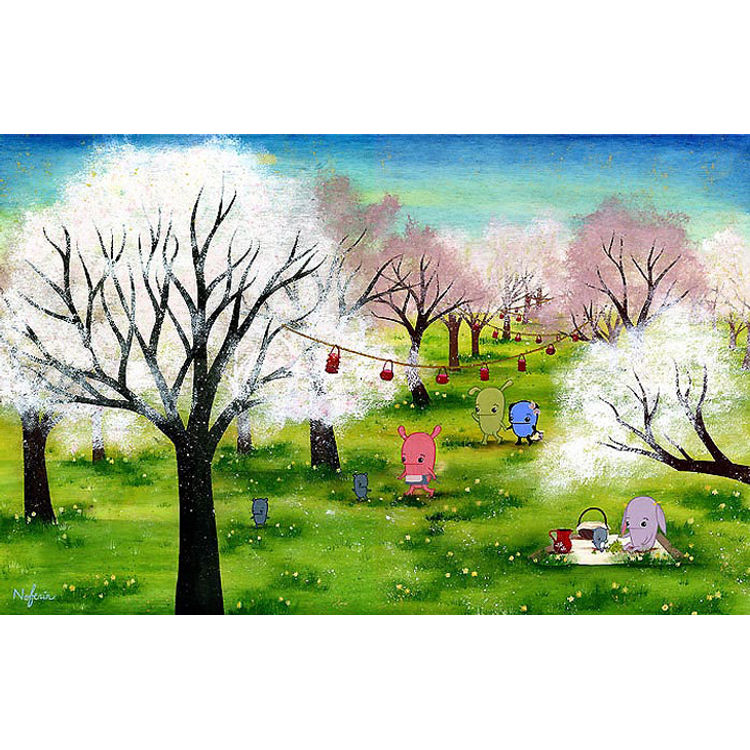 In which laughter echoes through Cherry Blossom Lane by Noferin