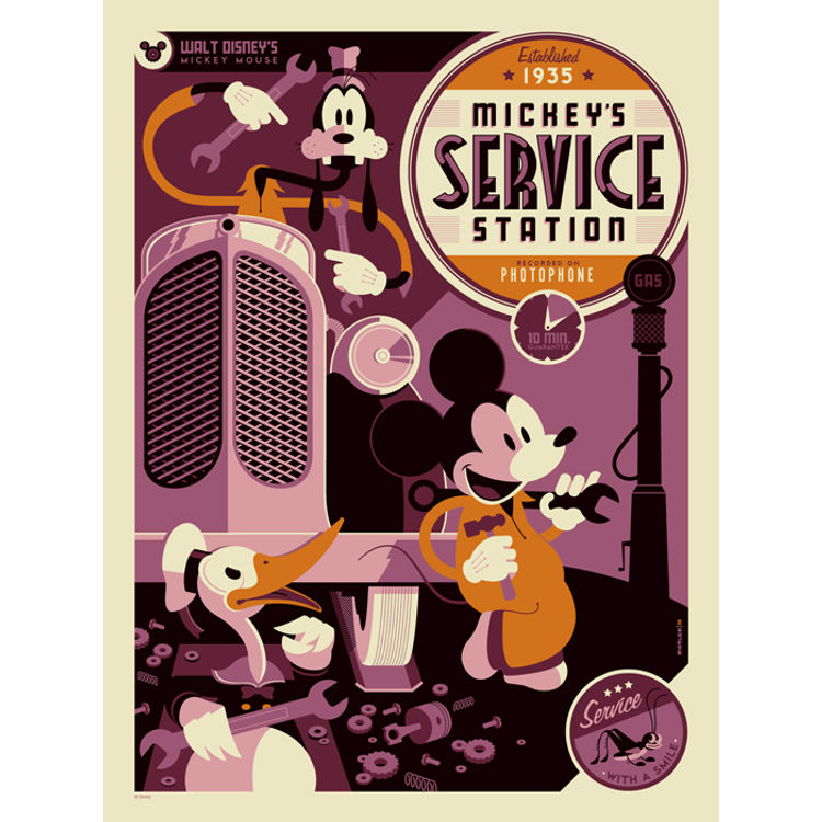 Mickey Service Station by Tom Whalen