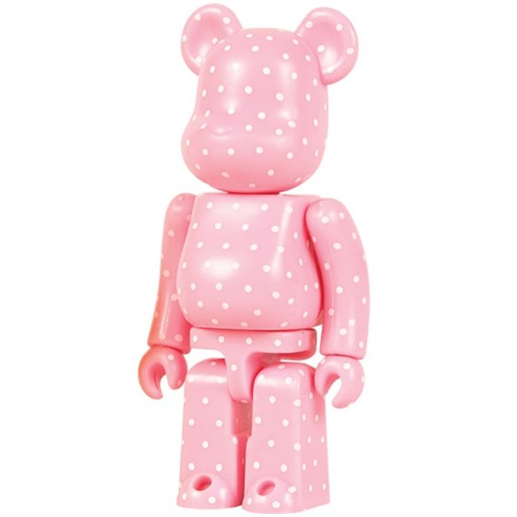 100% Pattern - Pink Polkadots Be@rbrick by Medicom