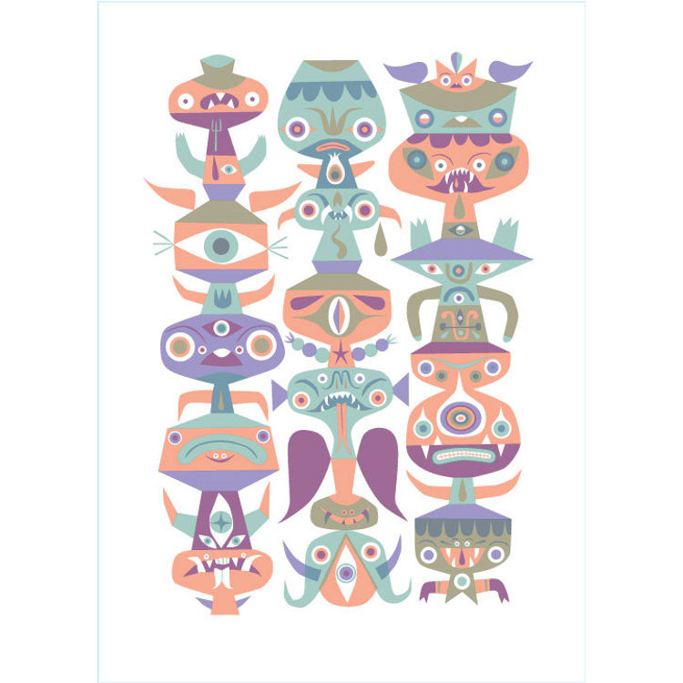 Calendar Totem by Tim Biskup