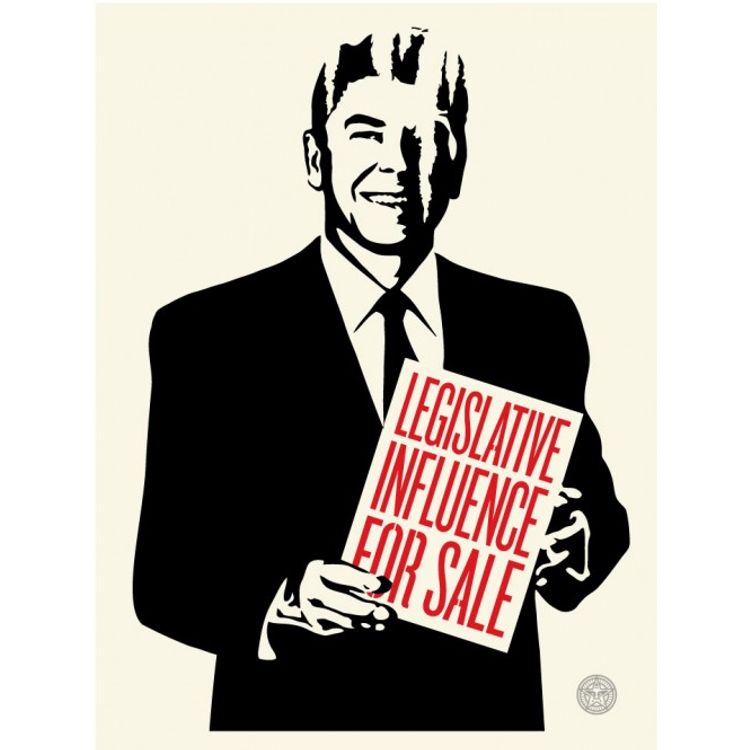 Legislative Influence For Sale by Obey Giant (Shepard Fairey)