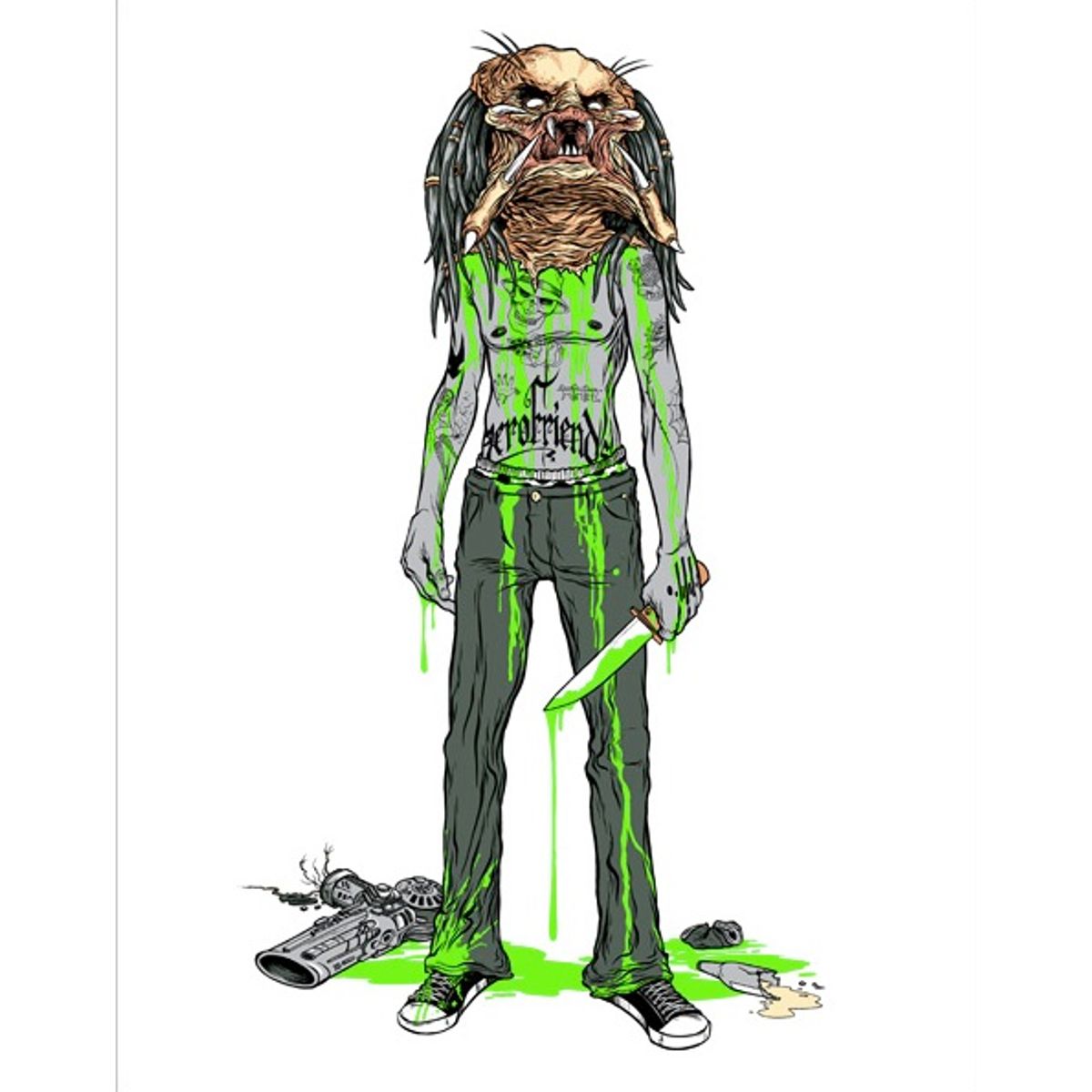 Alien vs Predator - White