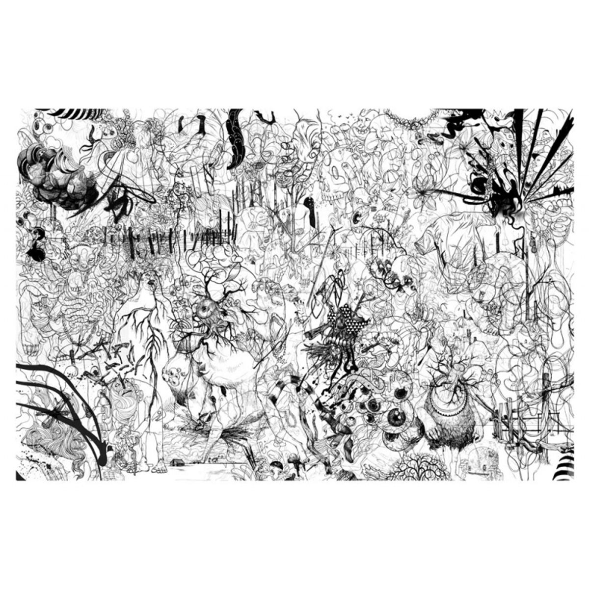 Black & White Sketch Print