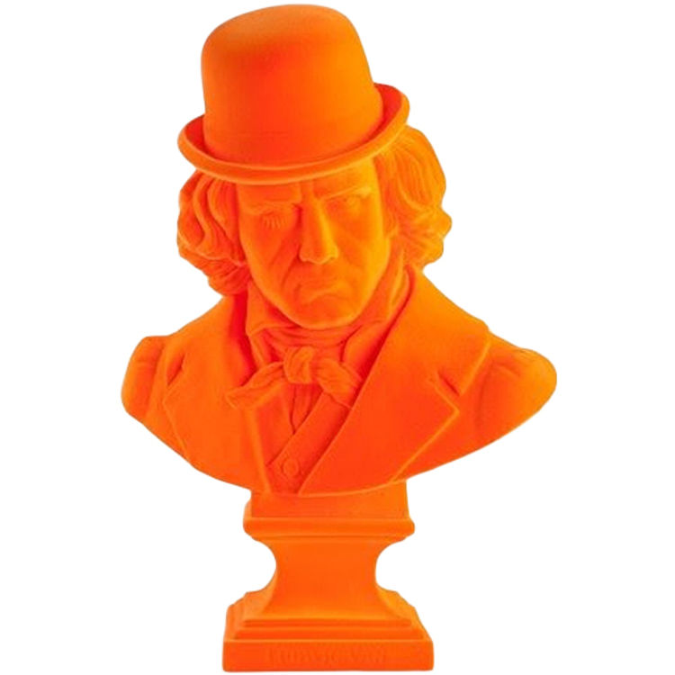 Ludwig Van Bust - Flocked Orange by Frank Kozik