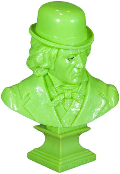 Ludwig Van Bust - Neon Green created by Frank Kozik