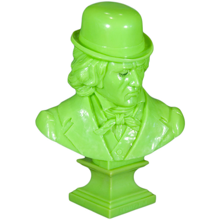Ludwig Van Bust - Neon Green by Frank Kozik