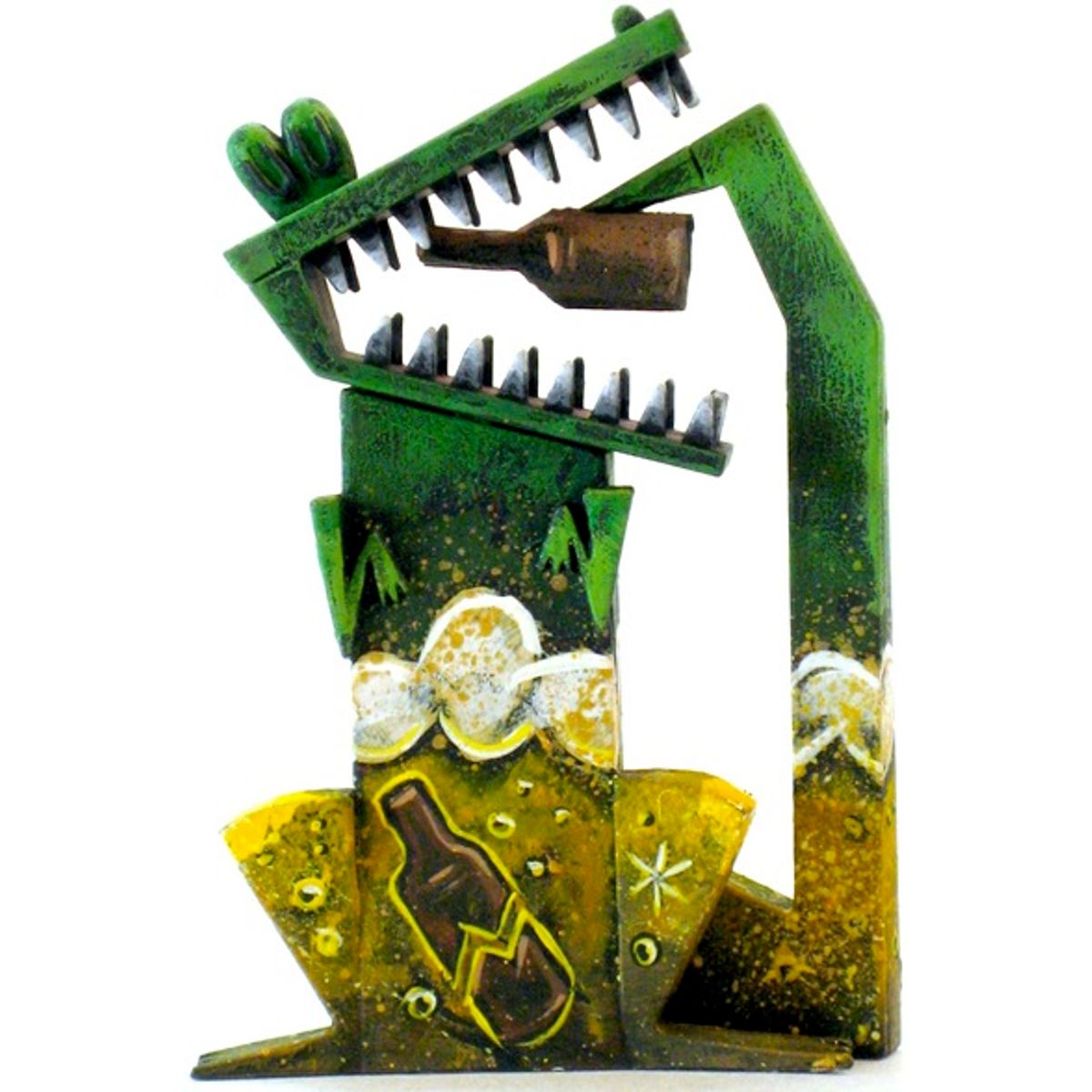 Amandamaculus Pygmy Beer Gator - Green