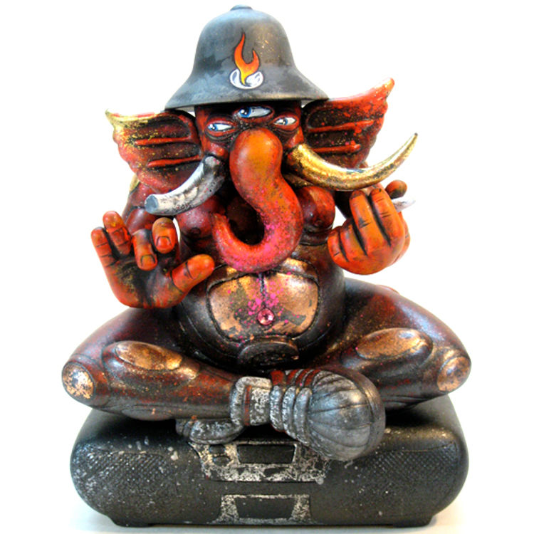 Flamed Ganesh by Leecifer