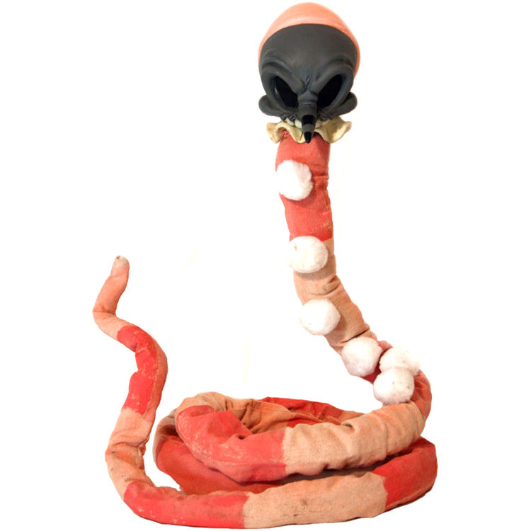 Striped Serpent Skelve by Kathie Olivas