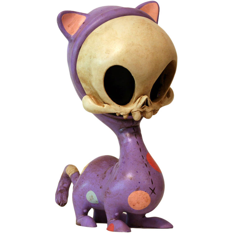 Purple Masao Skelve Cat (4-legged) by Kathie Olivas