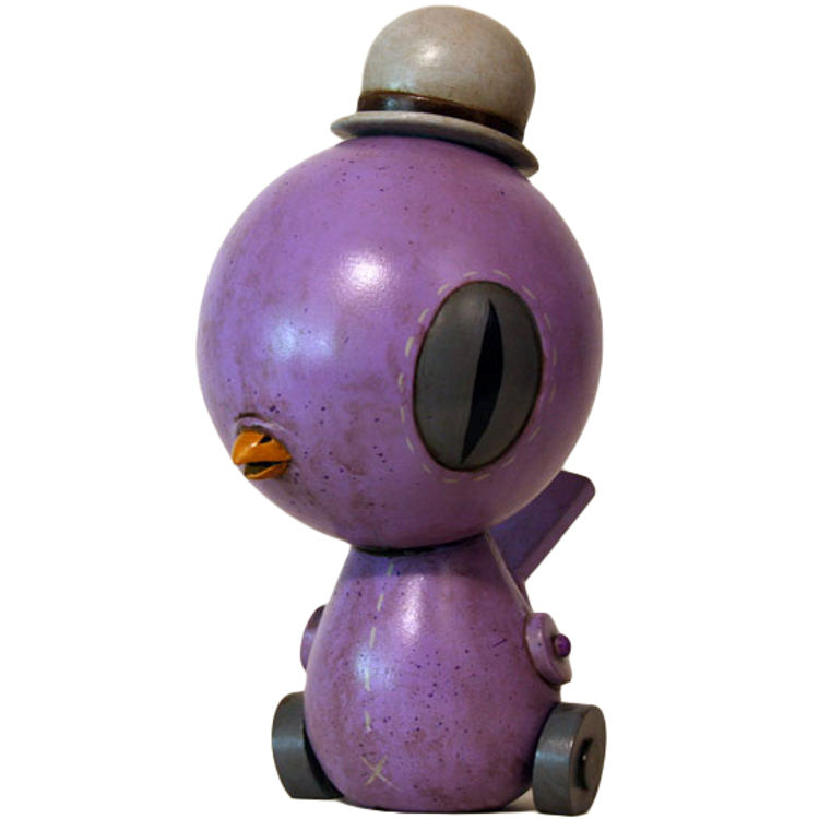 Purple Bird w/ Bowler Hat by Kathie Olivas