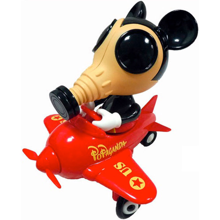 Red Baron Mousemask Murphy in Airplane by Ron English