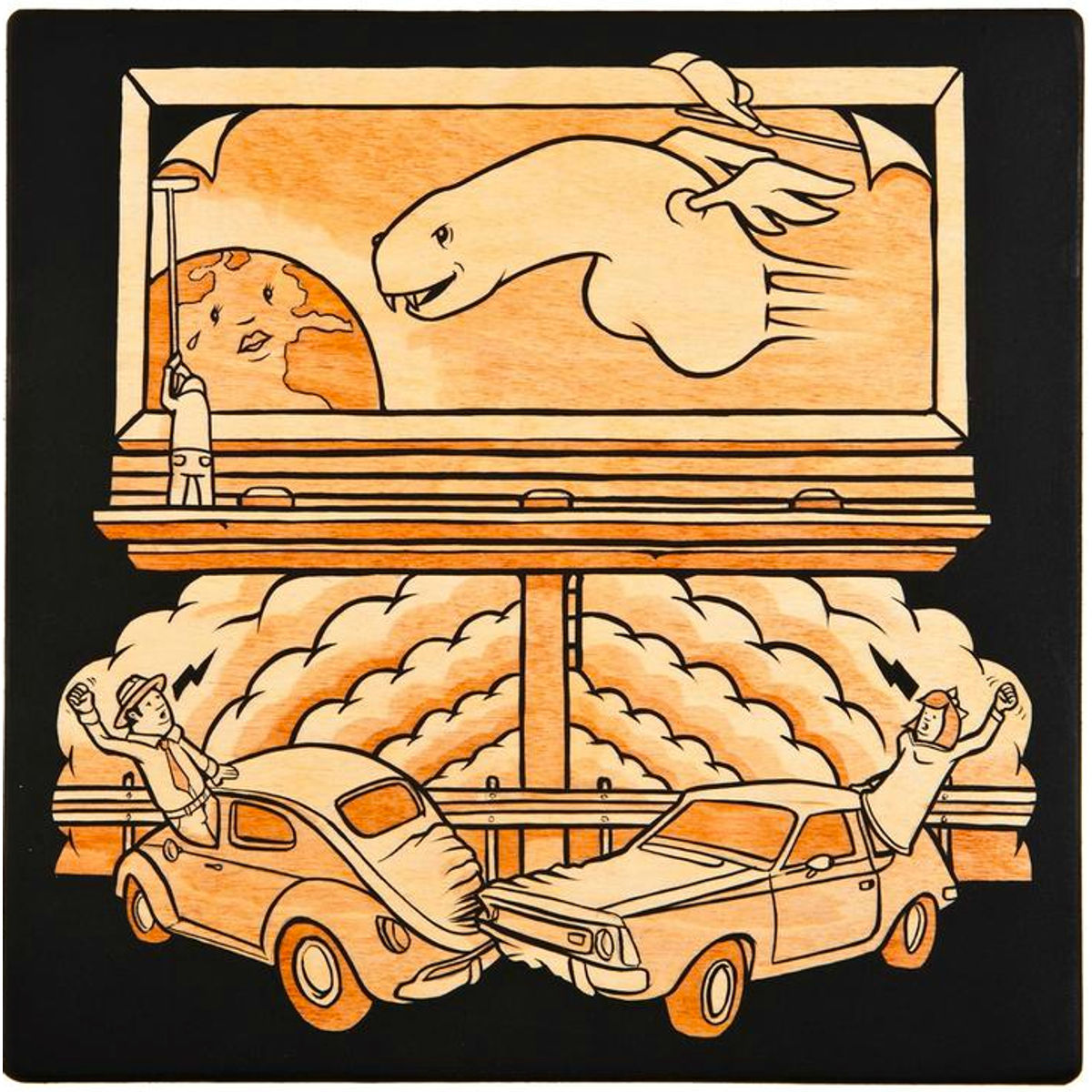 Raping Mother Earth (as told by Ron English)