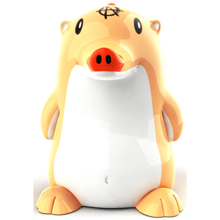 Heathrow the Hedgehog - Orange by Frank Kozik