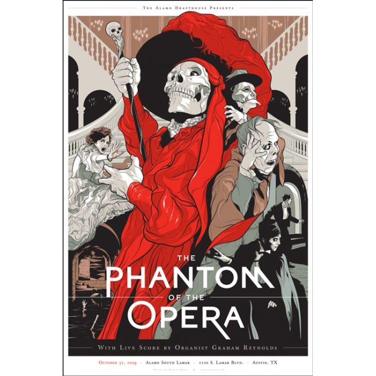 The Phantom Of The Opera - Metallic Ink Variant by Martin Ansin