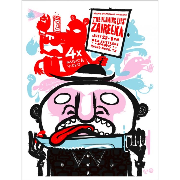 The Flaming Lips' - Round Rock, TX by The Little Friends of Printmaking