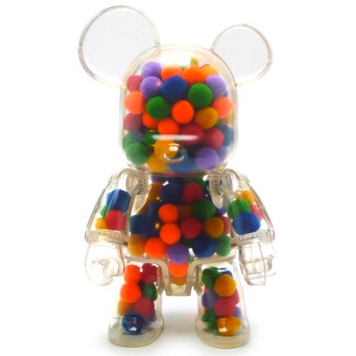 Transparent Pom-Pom Bear Qee