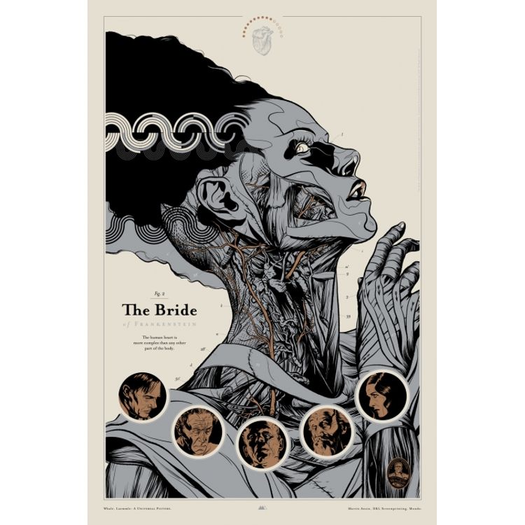 The Bride Of Frankenstein - Variant by Martin Ansin