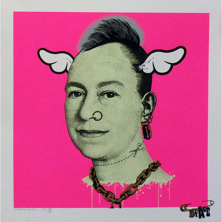 More Punk Than Your Punk - Pink by D*Face (Dean Stockton)
