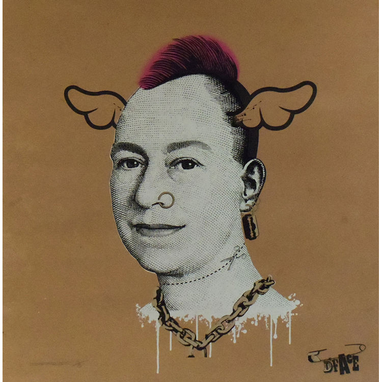 More Punk Than Your Punk - No Color on Card by D*Face (Dean Stockton)