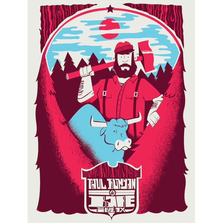 Paul Bunyan and Babe, The Big Blue Ox by Rich Rayburn