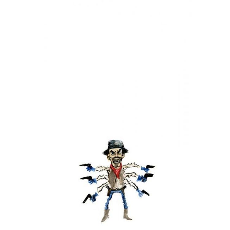 Six Shooter by Alex Pardee