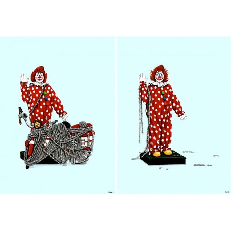 Outside Bike-o-Rama (Diptych) by JoKa
