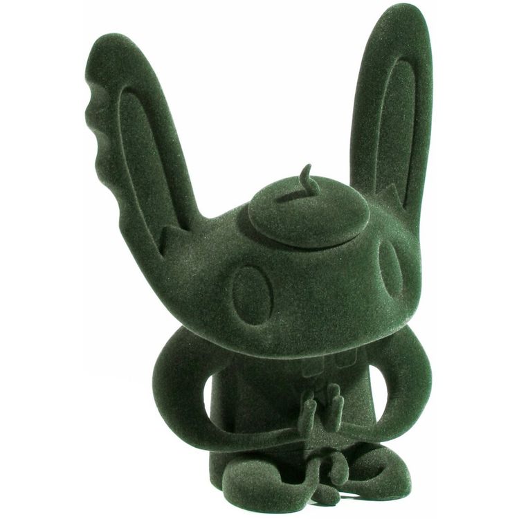 Bunniguru - Green Flocked by Nathan Jurevicius