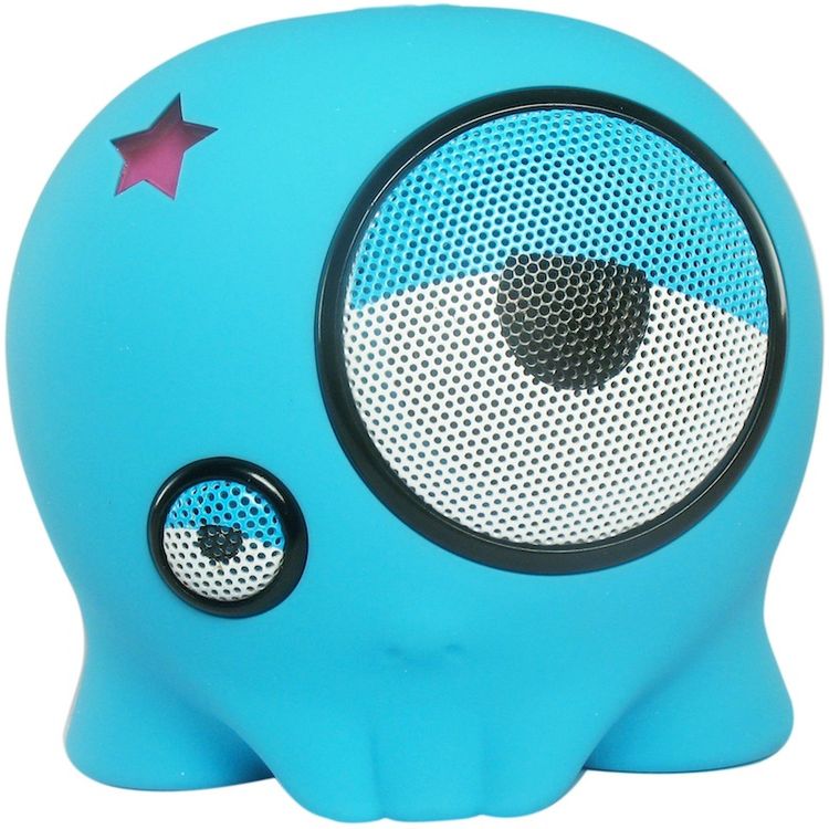 Mini Skully - Blue by Dennis Quijano