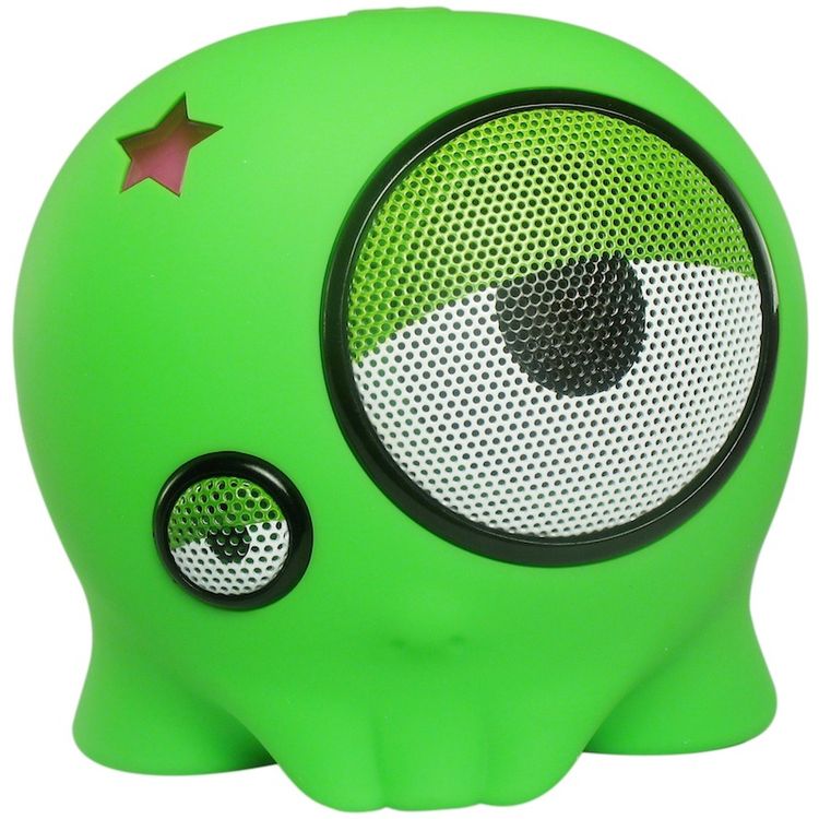 Mini Skully - Green by Dennis Quijano