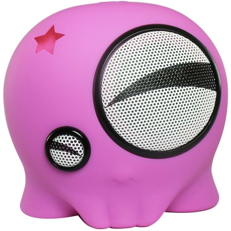 Mini Skully - Pink by Dennis Quijano