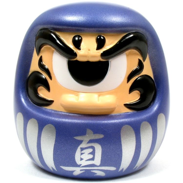 Fortune Daruma - Blue by Real X Head (Mori Katsura)