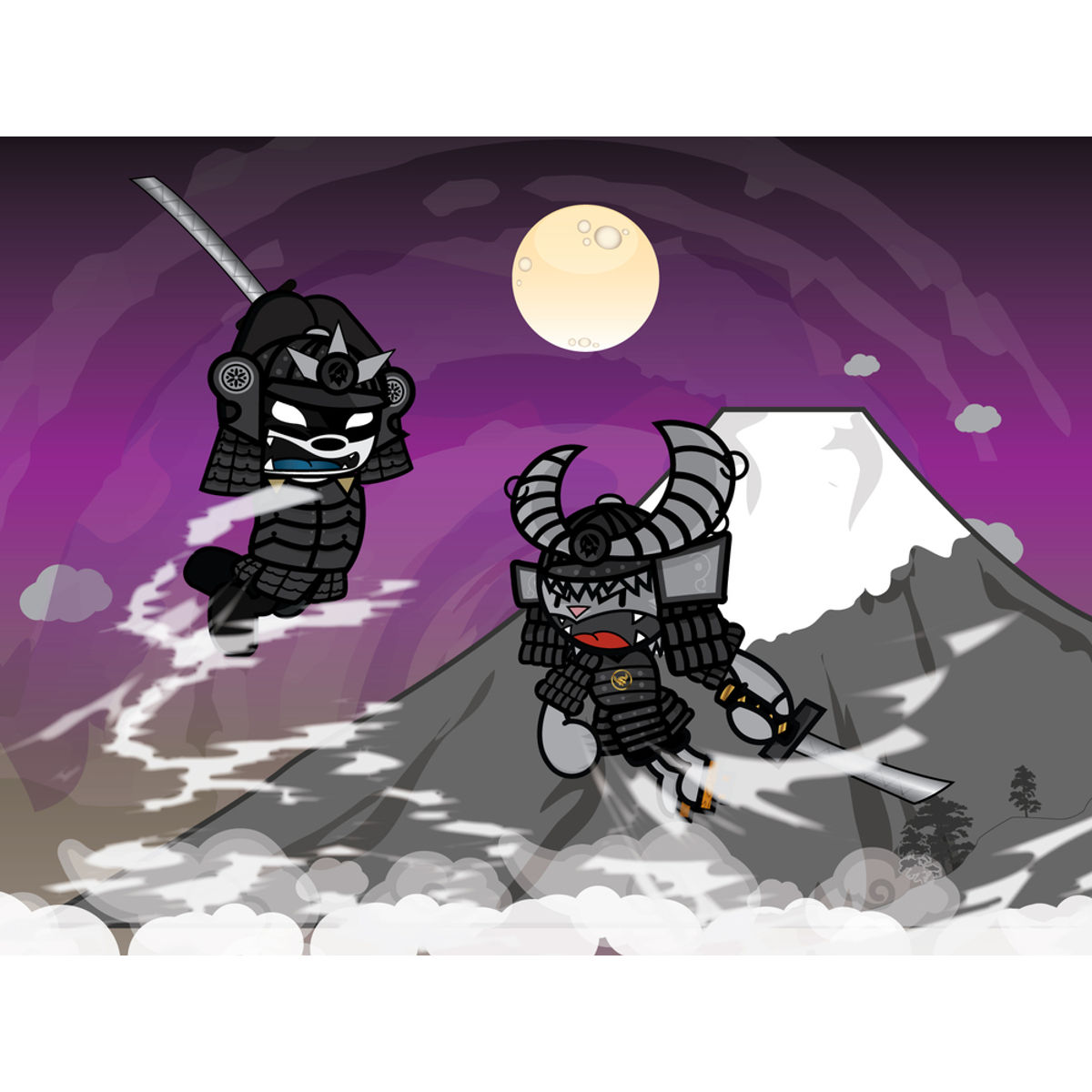 Samurai Spiki -vs- Samurai Panda