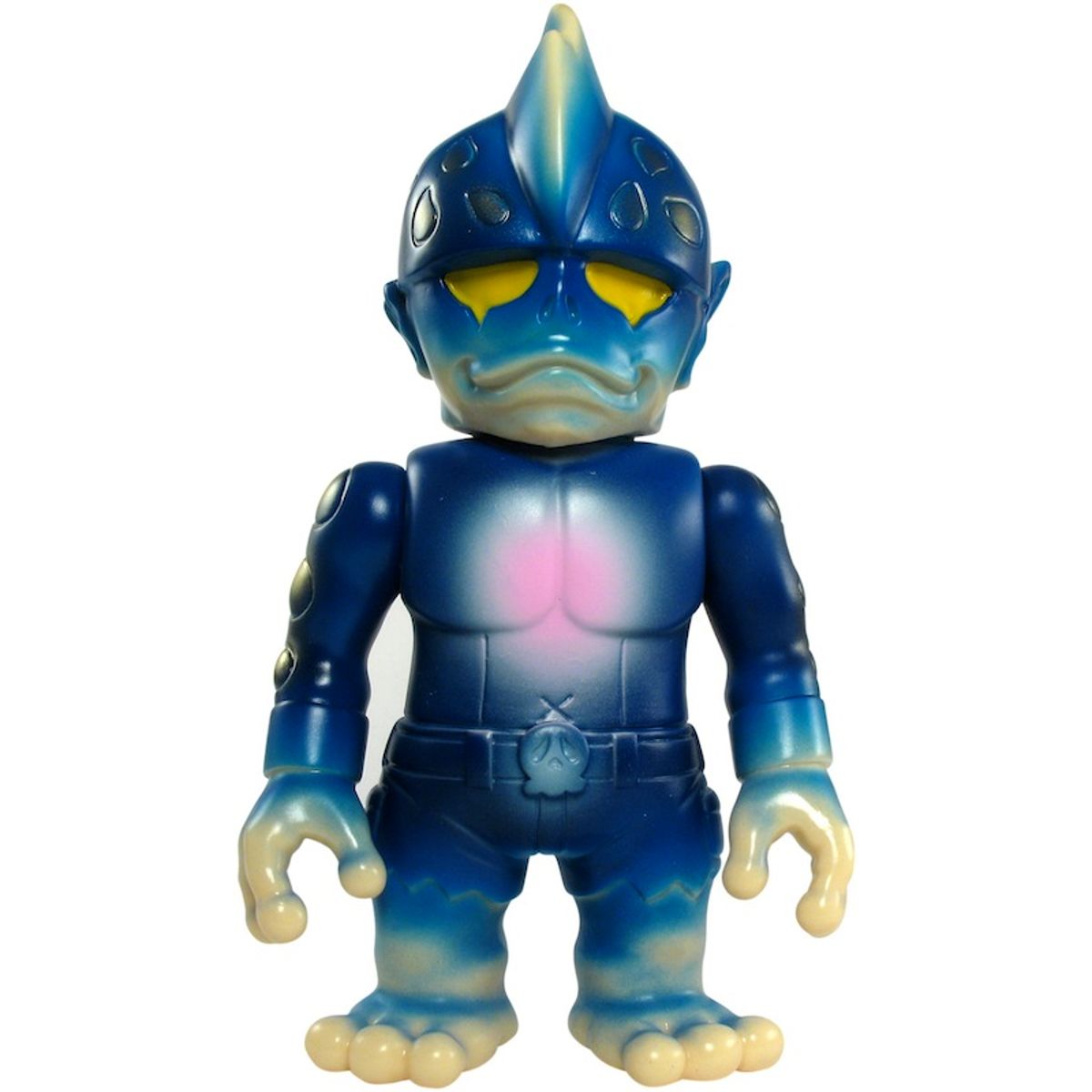 Mutant Head - Cream and Blue