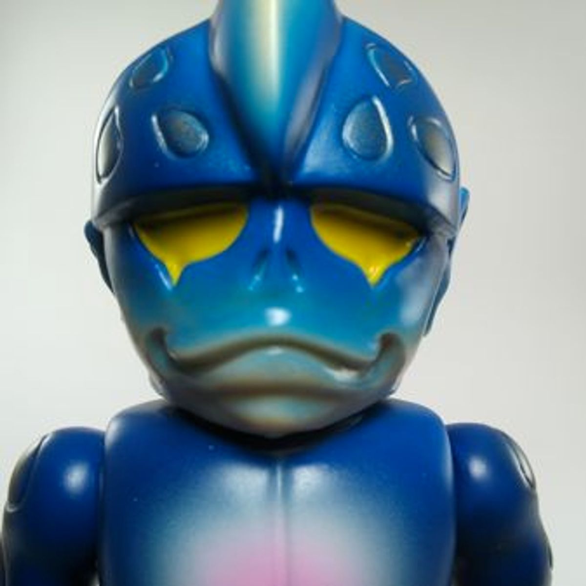 Mutant Head - Cream and Blue