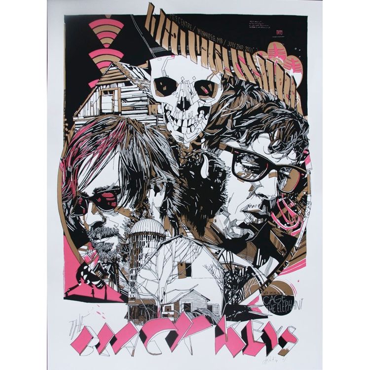 The Black Keys - Winnipeg 2011 (Variant) by Tyler Stout