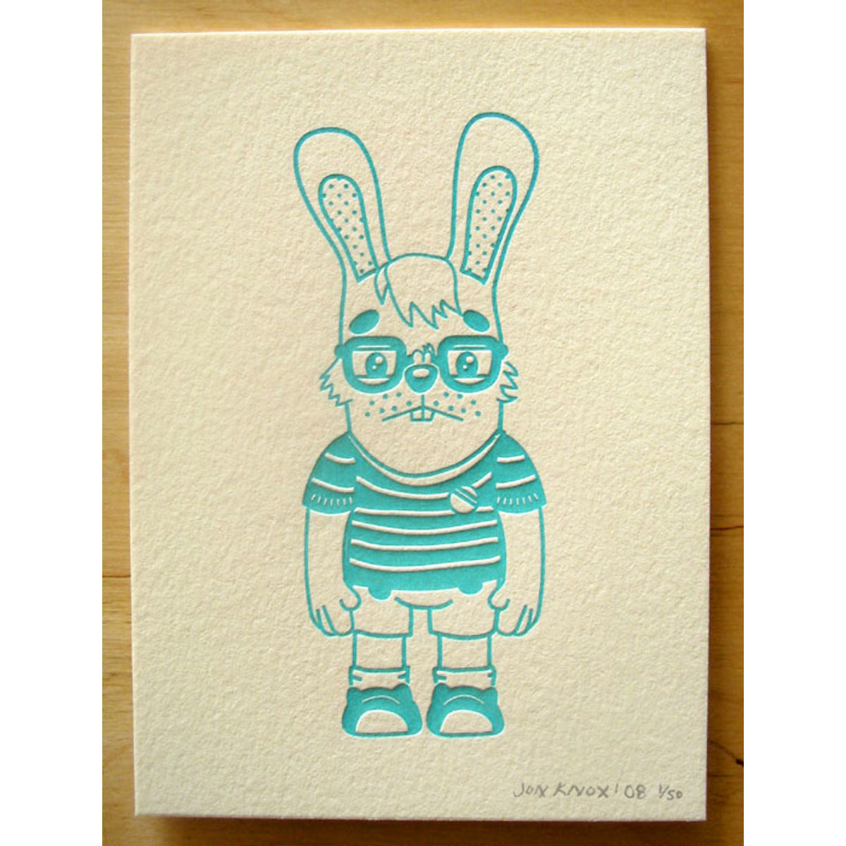 Jeffrey Letter Pressed Print