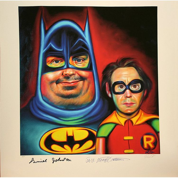 The Electric Ghosts (Daniel Johnston & Jack Medicine) by Ron English