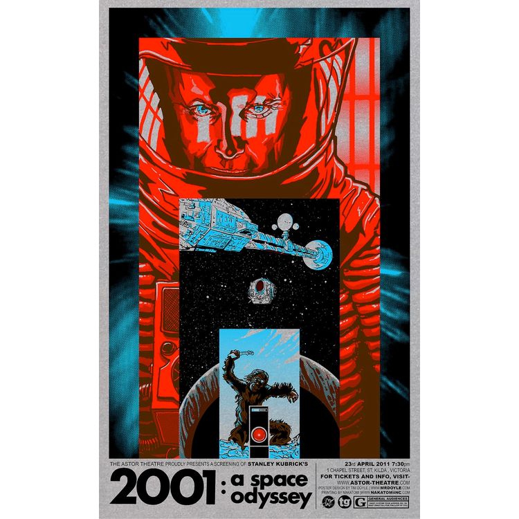 2001: A Space Odyssey - Metallic Variant by Tim Doyle