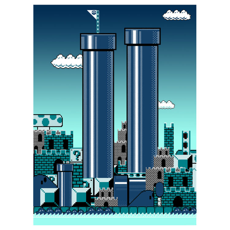 SMB WTC - World 1-2 by Tim Doyle