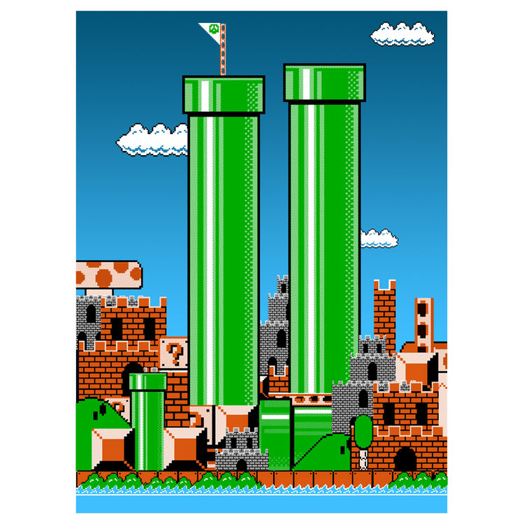 SMB WTC - World 1-1 by Tim Doyle