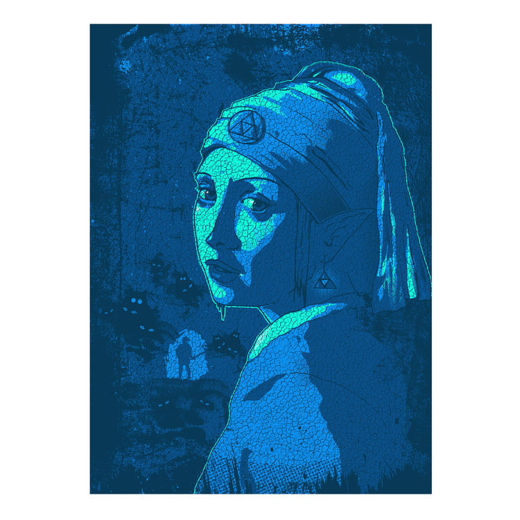 The Girl With the Triforce Earring - Zora's Tunic by Clint Wilson