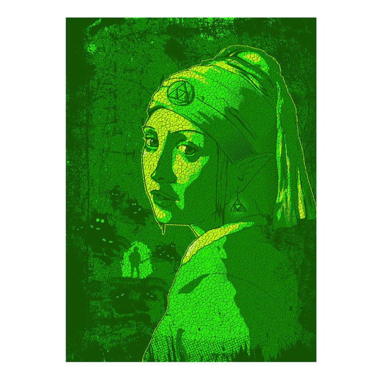 Girl With the Triforce Earring by Clint Wilson